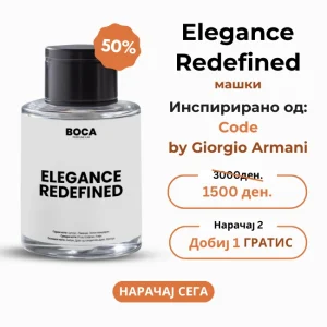 Elegance Redefined – Инспириран од Code by Giorgio Armani за мажи (50 ml)