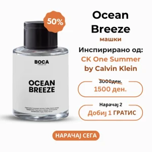 Ocean Breeze – Инспириран од Calvin Klein One Summer за мажи (50 ml)